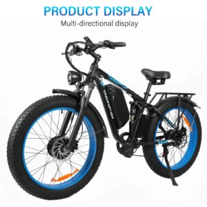 2025 new model DP2603-3000W dual motor 48V25AH26*4.0 fat tires dual suspension adult off-road all-terrain electric bicycle