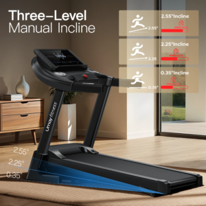 Home Folding Incline Treadmill with Pulse Sensors, 3.0 HP Quiet Brushless, 300 lbs Capacity