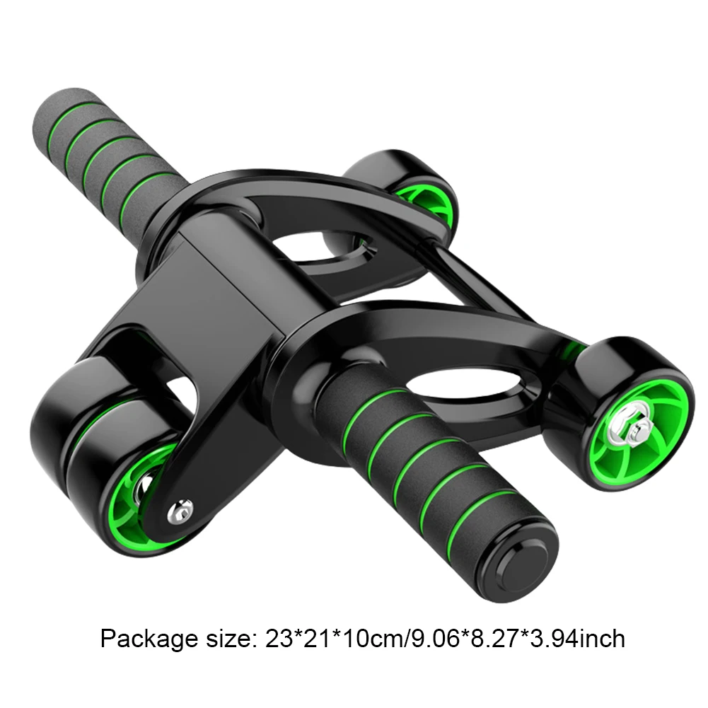 Ab Roller Wheel Abdominal Exercise Roller 4-Wheeled Ab Exercise Machine Foldable Core Strengthening Trainer for Adults Ab Roller Wheel Abdominal Exercise Roller 4-Wheeled Ab Exercise Machine Foldable Core Strengthening Trainer for Adults
