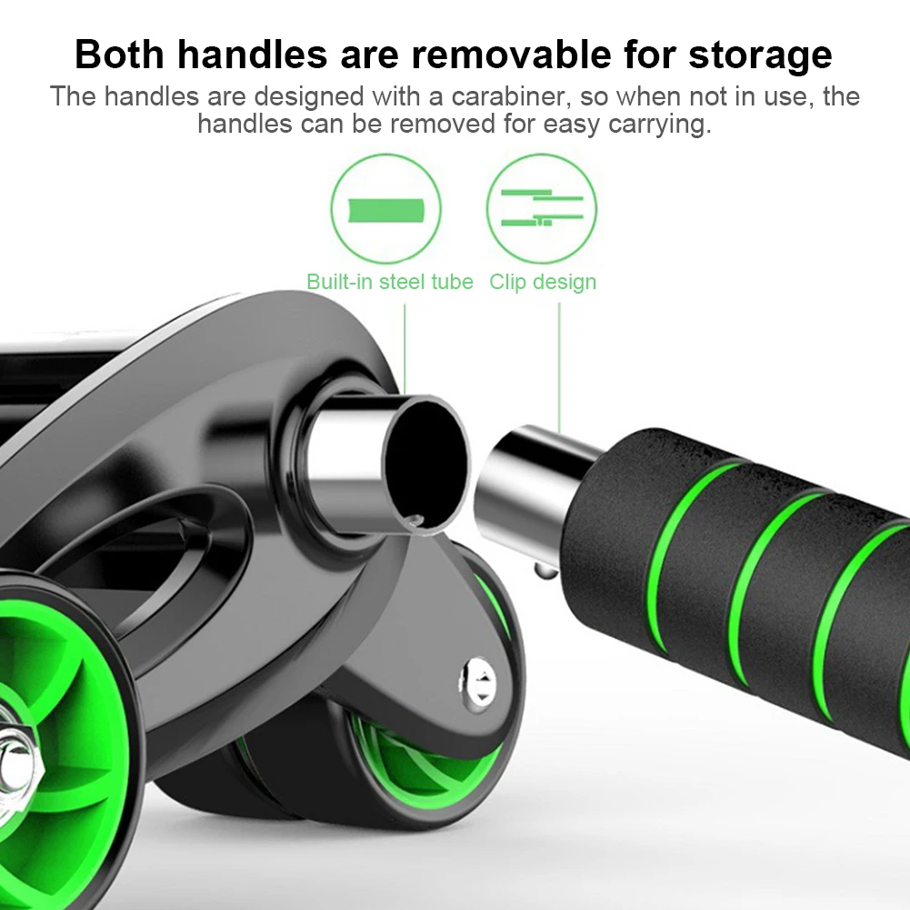 Ab Roller Wheel Abdominal Exercise Roller 4-Wheeled Ab Exercise Machine Foldable Core Strengthening Trainer for Adults Ab Roller Wheel Abdominal Exercise Roller 4-Wheeled Ab Exercise Machine Foldable Core Strengthening Trainer for Adults