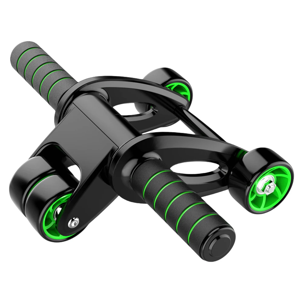 Ab Roller Wheel Abdominal Exercise Roller 4-Wheeled Ab Exercise Machine Foldable Core Strengthening Trainer for Adults Ab Roller Wheel Abdominal Exercise Roller 4-Wheeled Ab Exercise Machine Foldable Core Strengthening Trainer for Adults