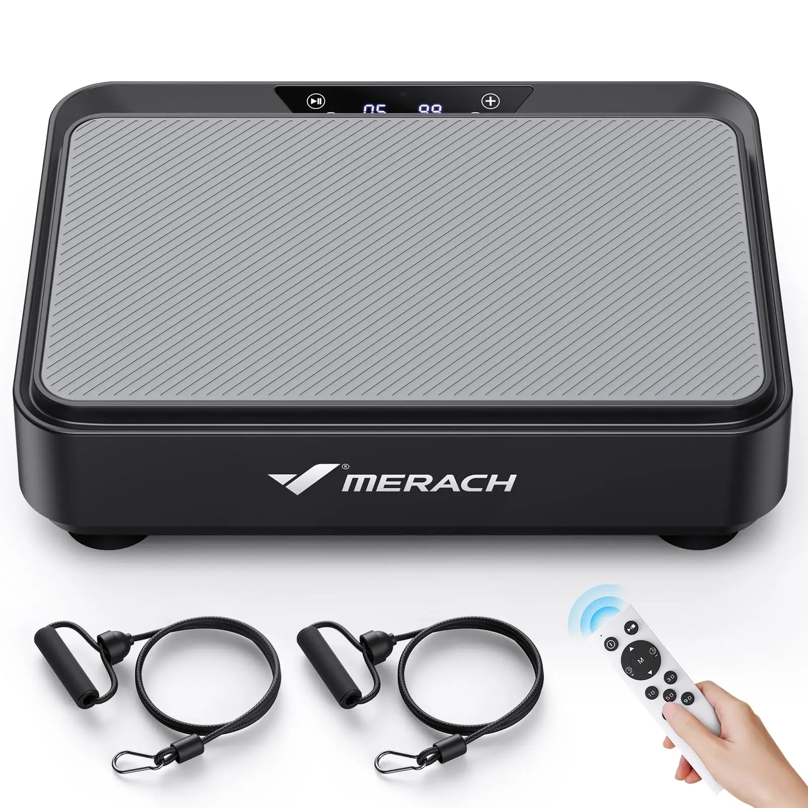 MERACH Vibration Plate Exercise Machine Vibration Plate for Lymphatic Drainage Relieve Pain Help Sleep Fat Burning Weight Loss