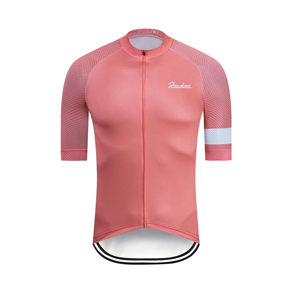 Men Cycling Jersey Raudax Classic Black Cycling Racing Tops Short Sleeve Cyclist Clothes Shirt Maillot Summer Bicycle Bike Wear