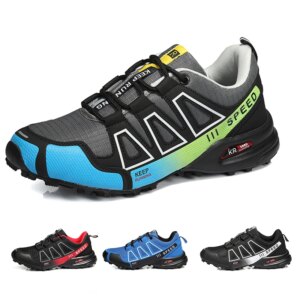 Men's Outdoor Hiking Shoes Off-Road Non-Slip Anti-Collision Breathable High-Quality Men's Boots Lockless Casual Cycling Shoes