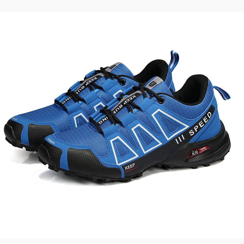 Men's Outdoor Hiking Shoes Off-Road Non-Slip Anti-Collision Breathable High-Quality Men's Boots Lockless Casual Cycling Shoes