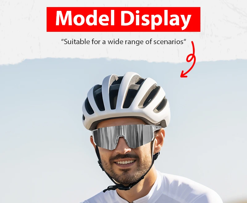 SCVCN New Outdoor Cycling Sunglasses Men Road Driving Bike Glasses  Sports Mountain Climbing Women Bicycle Cycling UV400 Goggles