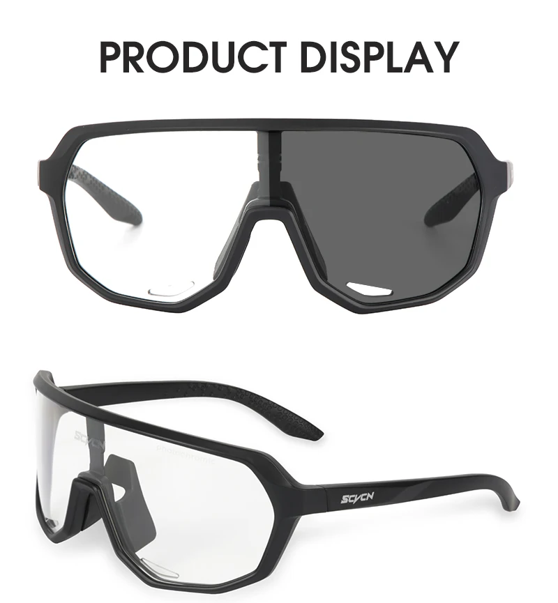 SCVCN Outdoor Sport Bike Photochromic Sunglasses Men Women bicycle MTB Road Cycling Glasses UV400 Fishing Goggles Running Eyewea SCVCN Outdoor Sport Bike Photochromic Sunglasses Men Women bicycle MTB Road Cycling Glasses UV400 Fishing Goggles Running Eyewea