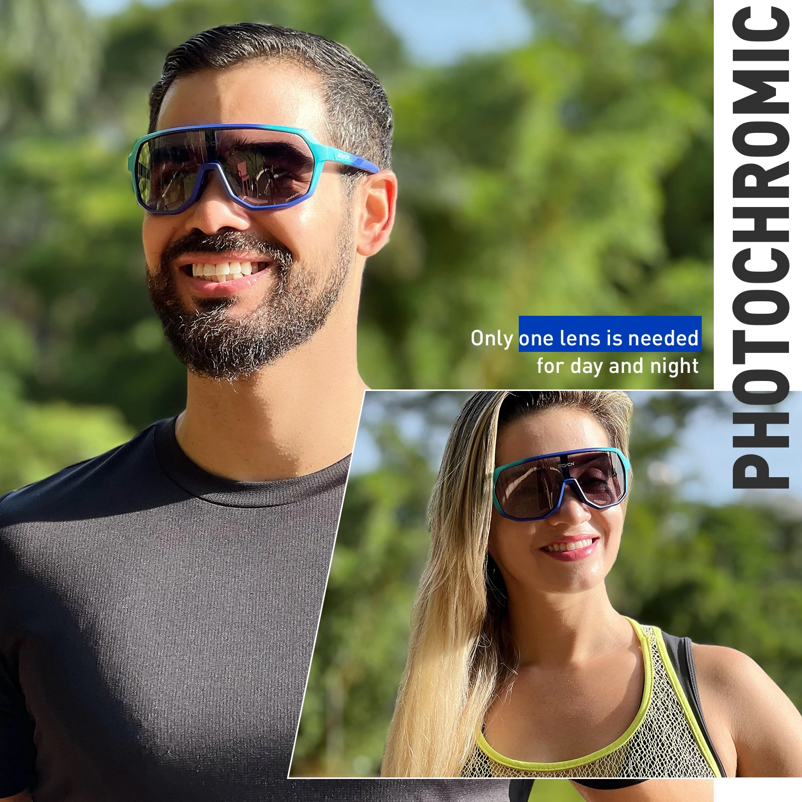 SCVCN Outdoor Sport Bike Photochromic Sunglasses Men Women bicycle MTB Road Cycling Glasses UV400 Fishing Goggles Running Eyewea SCVCN Outdoor Sport Bike Photochromic Sunglasses Men Women bicycle MTB Road Cycling Glasses UV400 Fishing Goggles Running Eyewea