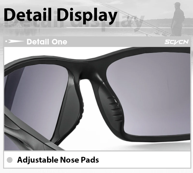 SCVCN New Outdoor Polarized Sunglasses Bike Cycling Glasses UV400 Sports Running Fishing Protection Eyewear Road Bicycle Goggles