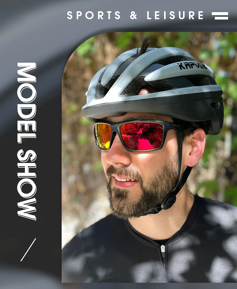 KAPVOE Polarized Glasses Men Women Fishing Goggles Camping Hiking Road Driving Eyewear Sport Sunglasses bicycle running Glasses