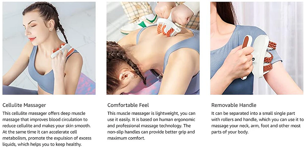 Leg Roller Massager Cellulite Massager Manual Muscle Massager Roller Multi-function Pelvic Floor Muscle Trainer Beauty Tools New
