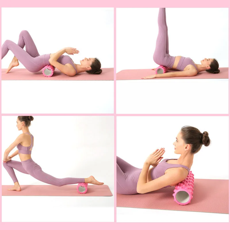 1pc Foam Massage Roller, Hollow Yoga Column Fitness Equipment for Muscle Massage, Physiotherapy and Sports Rehabilitation Rolle