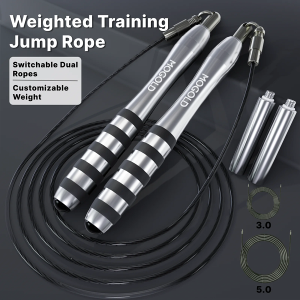MOGOLD Premium Jump Rope Metal Wire Non-slip Handles Fitness Weight Loss Essential for Active Lifestyle