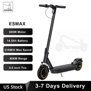 AOVOPRO Ledpad ESMAX Electric Scooter 500W 40km/h Adult APP Smart Shock-absorbing Anti-skid Foldable Portable Electric Scooter