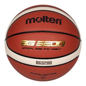 Molten BG3200 Size 7 Basketball - Durable PU Cover & Rubber Bladder for Indoor Outdoor Training