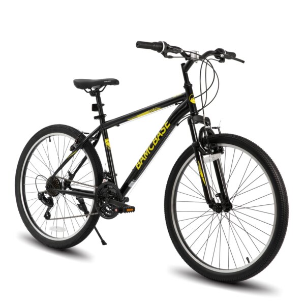 Hiland 26 27.5 Inch Mountain Bike, Mens Womens MTB with 21 Speeds, High-Tensile Steel Frame, V Brake, Hardtail Bicycle for Adult