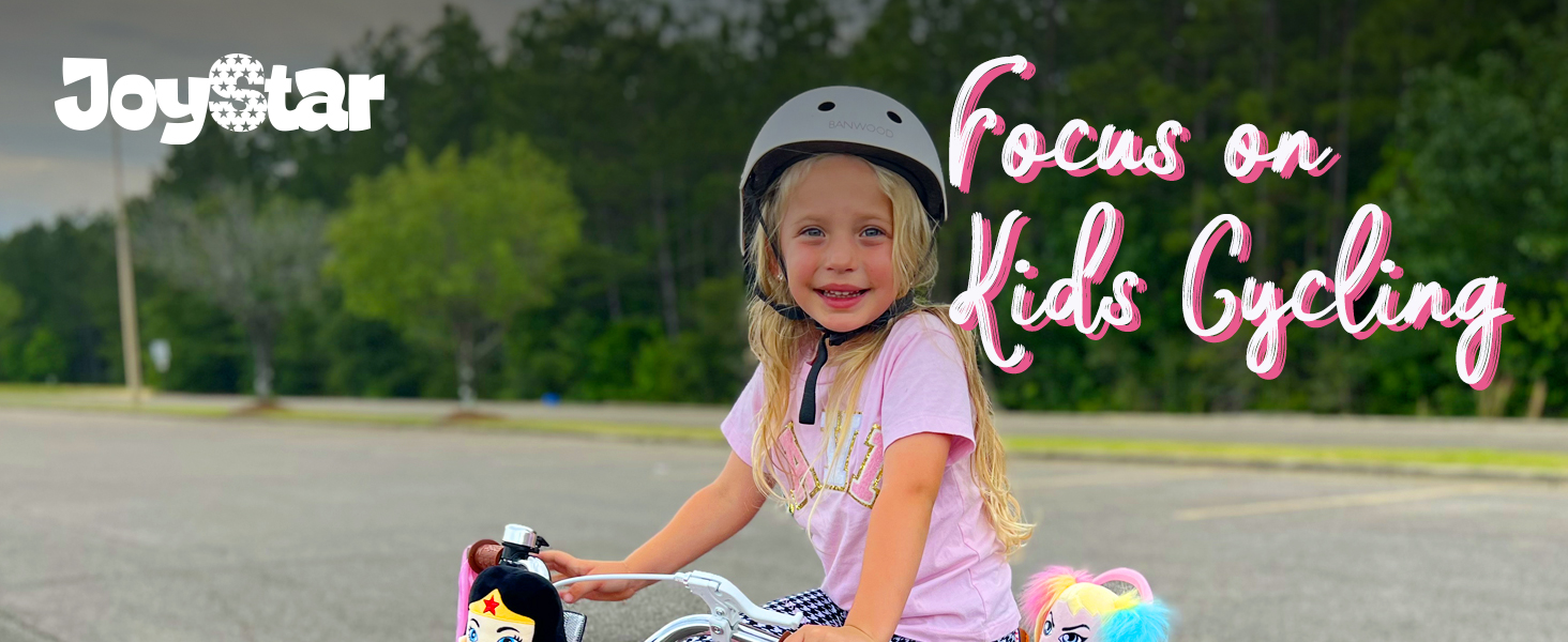 JOYSTAR Little Daisy Kids Bike for Girls Ages 2-7 Years,  Bikes with Doll Bike Seat & Streamers,Bikes with Flag & Number Plate