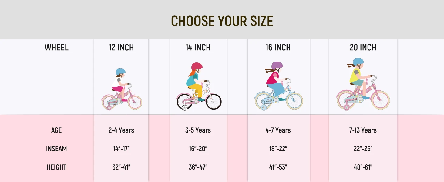 JOYSTAR Little Daisy Kids Bike for Girls Ages 2-7 Years,  Bikes with Doll Bike Seat & Streamers,Bikes with Flag & Number Plate